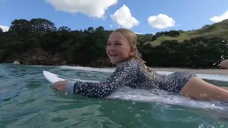 We found the craziest secret beach with epic surf in NZ…