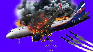 1 MINUTE AGO! IL-96 Plane Carrying Russian President Destroyed by Advanced American Missile