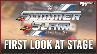 𝙑𝙄𝘿𝙀𝙊: First Look at SummerSlam Stage Construction