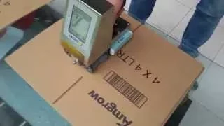 How to Print Logo & Barcode on carton box  by ALT 382 Large Character Hand Jet Printer CYCJET