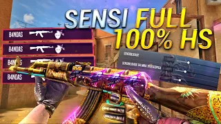 VAZOU!!ATIVEI A SENSIBILIDADE 100% HS NO COMPETITIVO STANDOFF2 🔥MELHORE CONFIGURAÇÃO