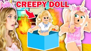 I FOUND A BOX With A CREEPY DOLL Inside In Brookhaven! (Roblox)