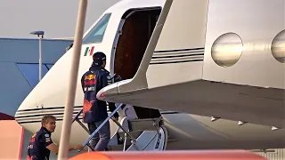 Sergio Perez Departing in his Private Jet after the Zandvoort F1 Dutch Grand Prix 2022