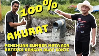 Dengan Alat Sederhana Sumber Mata Air Artesis di Temukan Setelah Dilakukan Pengeboran