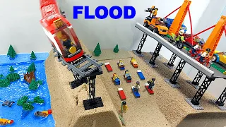 LEGO FLOOD - BEACH and TRAIN CRASH - ep 46