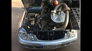 Mercedes E klasa 220cdi w211 zamena filtera za gorivo...