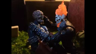 GHOST RIDER VS SPAWN STOP MOTION ( HALLOWEEN SPECIAL )