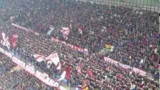 Milan - Juve 2/3/14 Tifo Curva Sud Milano a San Siro