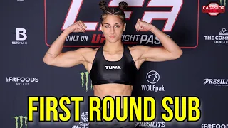 Mariana Piccolo on First Round Sub, Training Out of Black House in California | LFA 184