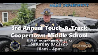 Coopertown Police Department Host 3rd Annual Touch A Truck Event
