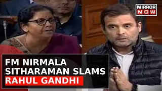 Finance Minister Nirmala Sitharaman Slams Rahul Gandhi Over Remarks On China | Latest News