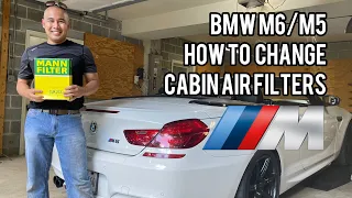 BMW M6/M5 2012 to 2018 - How to Replace/Change Cabin Air Filters (F06,F10,F12,F13)