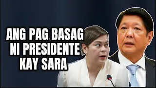 BASAG NA NAMAN SI SARA DITO! IBA TALAGA ANG PRESIDENTE