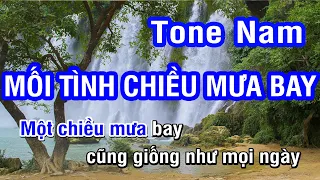 Mối Tình Chiều Mưa Bay (Karaoke Beat) - Tone Nam | Nhan KTV