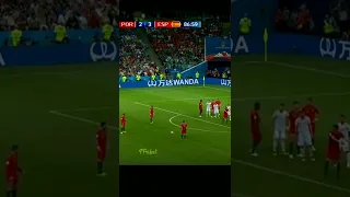 Ronaldo free kick vs Spain....Wow🤩With Arabic Commentary😍❤