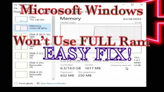 How To Fix Hardware Reserved RAM | Windows Won’t Use Full RAM (Memory)