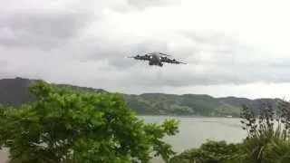 RAAF C-17 Globemaster Touch n Go @ Onerahi Airport Whangarei NZ.