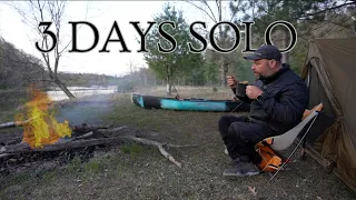 [FULL TRIP] 3 Days Solo Canoe Camping on a Beautiful Wild River