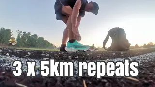 3 x 5km Repeats -  Sub 3 hour Marathon Challenge Ep8