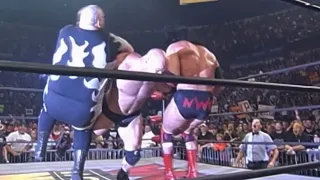 Goldberg Comes Out Spears Scott Hall & Bam Bam WCW Nitro 25th January 1999
