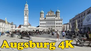 Augsburg, Germany Walking tour [4K].