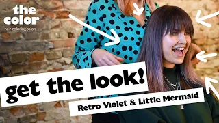 The Color Tutorial: Haircolor trend Spring 2019 RETRO VIOLET & LITTLE  MERMAID