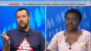 Salvini contro Kyenge: 'Dal felicemente dimenticato Ministro dell'integrazione ho poco da imparare'
