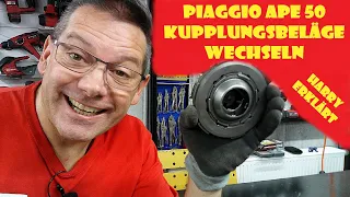 Piaggio Ape 50 Kupplungsbeläge wechseln