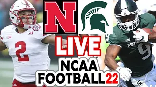 Nebraska at Michigan State (9/25/21 Simulation) NCAA Football 22