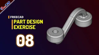Exercise 08 FreeCAD Basic Part Design Tutorial For Beginner