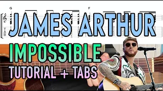 Impossible - James Arthur (Easy Guitar Lesson + Chords/Tab)