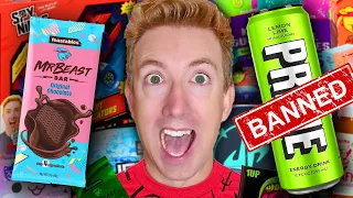 I Tested BANNED YouTuber Products.. (FaZe Rug, Preston, Unspeakable, Aphmau, Dude Perfect & MORE)