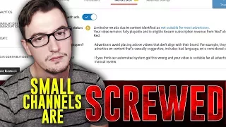 Demonetization, Small Channels, And Why YouTube SUCKS These Days- RANT