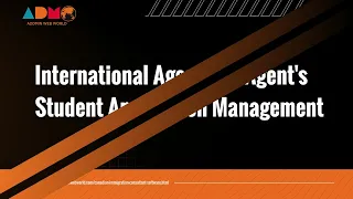 For Colleges International Agent and Agent's Student Application Management