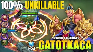 UNKILLABLE !! TOP GLOBAL GATOTKACA GAMEPLAY~ GATOTKACA BEST BUILD 2021 ~  GATOTKACA MOBILE LEGENDS