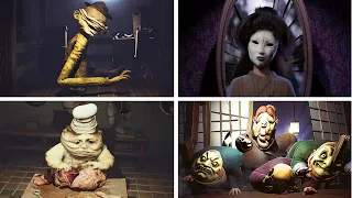 Little Nightmares : All Bosses & Ending | Little Nightmares : All The Crazy Chases & All Bosses