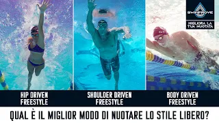 3 DIFFERENT way to swim FREESTYLE