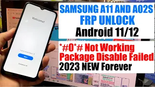 Samsung A02s/A11 FRP Bypass/Unlock Android 11/12 | Samsung A025F/A115F Google Account Bypass