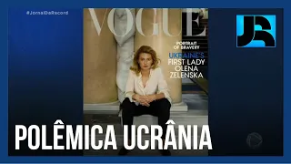 Primeira-dama da Ucrânia causa polêmica ao posar para revista de moda dos EUA