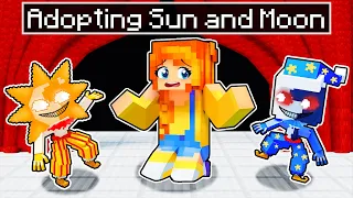 Adopting BABY SUN and MOON in Minecraft!