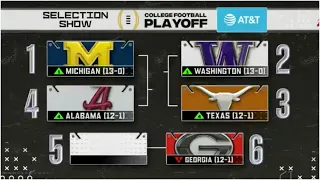 🚨 The College Football Playoff Teams REVEALED 🚨 | CFP Selection Show