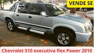 VENDE-SE CHEVROLET S10 EXECUTIVA FLEX POWER 2010 TRAÇÃO 4X2 (ACEITO TROCA)#S10EXECUTIVA2010