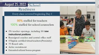 School Board Work Session - August 25, 2022 - Henrico County Public Schools