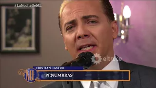 Cristian Castro cantó "Penumbras" en la noche de Mirtha