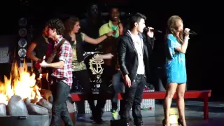 Jonas Brothers Demi Lovato and Camp Rock Cast " Our Song"  Indianapolis 08/08/10
