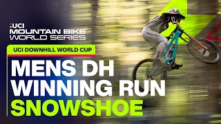 Men's Downhill Winning Run Snowshoe, USA | UCI Mountain Bike World Series