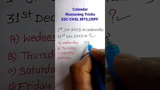 Calendar | Calendar Shortcuts Tricks | Reasoning Classes| Calendar Reasoning for SSC CGL GD