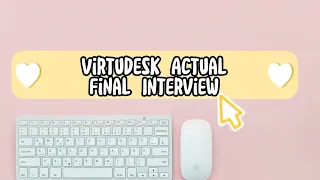 Virtudesk Actual Final Interview - PASSED | Work Vlog