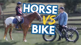 HORSE VS BIKE CHALLENGE | Heybike