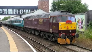 The WELL dressed QUEEN & BUXTON brush!!! 47813 & 47826, Altrincham, 8th July 2023